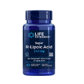 Συμπλήρωμα Διατροφής Με Λιποϊκό Οξυ Super R-Lipoic Acid 240 mg Life Extension 60caps