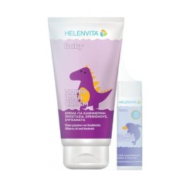 Helenvita Κρέμα Για Την Αλλαγή Της Πάνας Baby Nappy Rash Cream 150ml & ΔΩΡΟ Baby All Over Cleanser  Υγρό Καθαρισμού για Σώμα & Μαλλιά 50ml