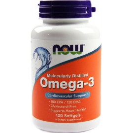 Ωμέγα-3 Λιπαρά Οξέα Omega 3 1000 mg  Now 100 Softgels