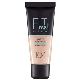 Υγρό Make-Up Απόχρωση Soft Ivory Fit Me Matte + Poreless Foundation 104 Maybelline 30ml