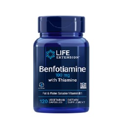 Συμπλήρωμα Διατροφής για τον Υγιή Μεταβολισμό των Σακχάρων & την Προστασία των Κυττάρων Benfotiamine with Thiamine 100 mg Life Extension 120 caps