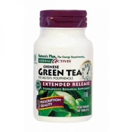 Εκχύλισμα Πράσινου Τσαγιού 750 mg Αργής Αποδέσμευσης Extended Release Green Tea 750 mg Natures Plus 30 tabs