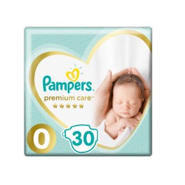 Premium Care Πάνες Μέγεθος 0 (<3kg) Pampers 30 τμχ