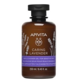 Αφρόλουτρο Για Ευαίσθητες Επιδερμίδες Caring Lavender Apivita 250 ml