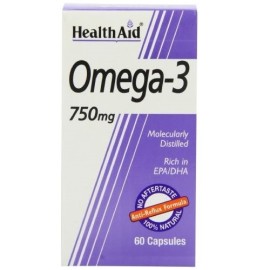 Συμπλήρωμα Διατροφής Με Ιχθυέλαιο Omega 3 (750mg) Health Aid 60 Caps