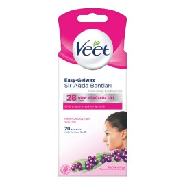 Ταινίες Κεριού για Πρόσωπο Easy-Gel Veet 20 τμχ