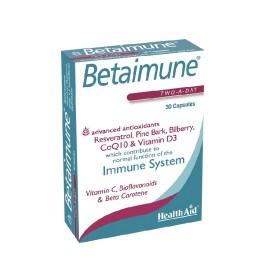 Για Προστασία Του Ανοσοποιητικού Betaimune Health Aid Caps 30 Τμχ