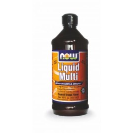 Πολυβιταμίνη Σε υγρή Μορφή  Multi Liquid Vitamin & Mineral Tropical Orange Now 473.6ml