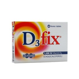 UNIPHARMA D3 FIX 1200IU 60TABS (VITAMIN D3)