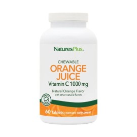 Natures Plus Βιταμίνη C 1000mg Σε Μασώμενα Δισκία Orange Juice C 1000mg  60 Chew.tabs