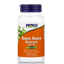 Συμπλήρωμα Διατροφής Για Χαλάρωση & Μείωση Άγχους Kava Kava 250 mg Now 60 caps