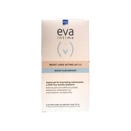 Κολπική Γέλη Ενυδάτωσης  Gel Moist Long Acting pH 3.0 Minor Discomfort Intima Eva Intermed 9 Vaginal Applicators X 2.5g