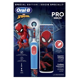 Oral-B Vitality Pro Ηλεκτρική Οδοντόβουρτσα Spider-Man Με Θήκη Ταξιδίου για Παιδιά 3+ Ετών