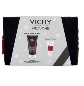 Vichy Homme Promo Structure Force Ανδρικό Σετ Περιποίησης για Αντιγήρανση & Ενυδάτωση με Κρέμα Προσώπου 50ml & ΔΩΡΟ Δυναμωτικό Σαμπουάν Dercos Energy+ 50ml σε Νεσεσέρ