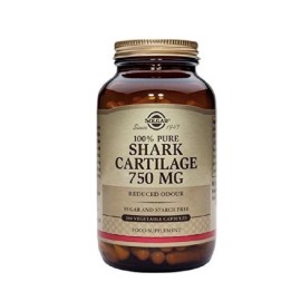 Συμπλήρωμα Διατροφής με Χόνδρο Καρχαρία Shark Cartilage 750 Mg Solgar  180 Vegetable Capsules