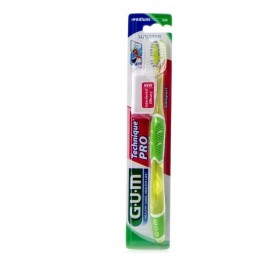 Gum Technique Pro Medium Οδοντόβουρτσα Μέτρια σε Κίτρινο Χρώμα