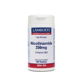 Lamberts Νιασίνη 250mg Nicotinamide 250mg Vitamin B3 100tabs