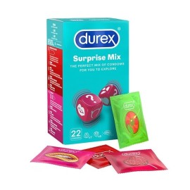 Durex Ποικιλία 22 Προφυλακτικών για Πολύχρωμη & Διασκεδαστική Αλλαγή Suprise Mix Collection 22τμχ