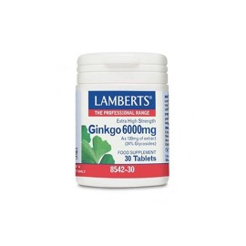 Lamberts Συμπλήρωμα Γκίνγκο Μπιλόμπα Ginkgo Biloba Extract 6000mg 30tabs