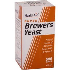 Συμπλήρωμα Διατροφής Με Μαγιά Μπύρας Super Brewers Yeast Health Aid Tabs 500 Τμχ