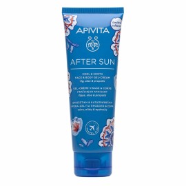 Apivita After Sun Limited Edition Travel Size Δροσιστική και Καταπραυντική Κρέμα-Gel Προσώπου και Σώματος 100ml