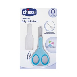 Chicco Ψαλιδάκι Ασφαλείας Mε θήκη Σιέλ  Baby Nail Scissors 1 unit