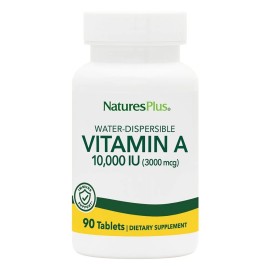 Natures Plus Βιταμίνη Α Υδατοδιαλυτη Vitamin A 10000IU Water-Dispersible 90 tabs
