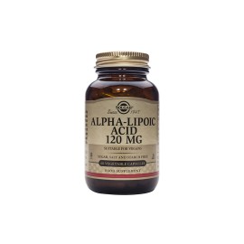 Αντιοξειδωτικό Συμπλήρωμα Διατροφής Με Άλφα Λιποϊκό Οξύ Alpha Lipoic Acid 120 mg Solgar 60 Τμχ