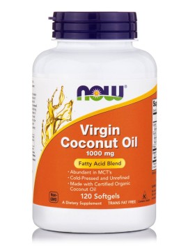 Παρθένο Έλαιο Καρύδας 1000mg Virgin Coconut Oil Now Softgels 120 τμχ
