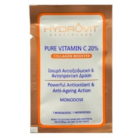 Αντιοξειδωτικός & Αντιγηραντικός Ορός για το Πρόσωπο Σε Μονοδόσεις Pure Vitamin C 20% Collagen Booster  Monodose Hydrovit 7 τμχ