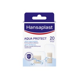 Hansaplast Strips 100% Αδιάβροχα Επιθέματα  Ταχυεπιδέσμοι Aqua Protect 20 strips