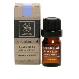 Αιθέριο Έλαιο Φασκόμηλο Essential Oil Clary Sage Apivita 5 ml