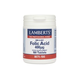 Lamberts Φολικό Οξύ 400μg Folic Acid 400μg One A Day 100tabs