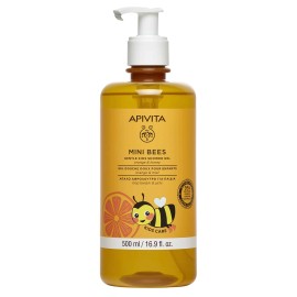 Apivita Mini Bees Gentle Kids Shower Gel Απαλό Αφρόλουτρο Για Παιδιά Πορτοκάλι & Μέλι  500ml