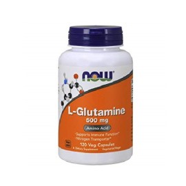 Συμπλήρωμα Διατροφής Με Γλουταμίνη 500mg L-Glutamine 500mg Now 120 caps