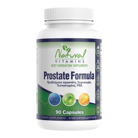 Natural Vitamins Συμπλήρωμα Διατροφής για Υγεία Προστάτη  Prostate Formula 90caps