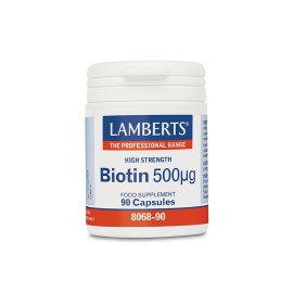Lamberts Βιοτίνη Biotin 500μg High Strength 90tabs