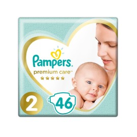 Πάνες Μέγεθος 2 (4-8kg) Premium Care Pampers 46 τμχ