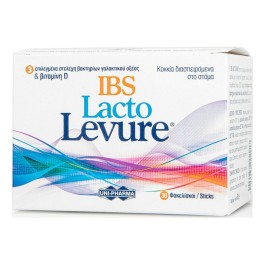 Uni-Pharma Lacto Levure IBS Συμπλήρωμα Διατροφής για το Σύνδρομο του Ευερέθιστου Εντέρου 30 φακελίσκοι