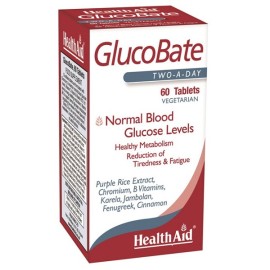 Φυτική Φόρμουλα για το Διαβήτη Glucobate Health Aid Tabs 60 Τμχ