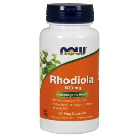 Συμπλήρωμα Διατροφής Ροδιόλα 500mg Rhodiola 500mg Now 60vcaps