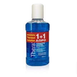 Therasol Promo Μπλε Στοματικό Διάλυμα Κατά της Οδοντικής Πλάκας 1+1 ΔΩΡΟ 2x250 ml