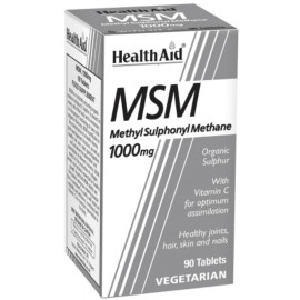 Συμπλήρωμα Διατροφής Με Οργανικό Θείο MSM (1000mg) Health Aid Vtabs 90 Τμχ