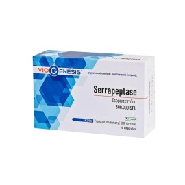 Σερραπεπτάση Serrapeptase 300.000 SPU VioGenesis 60 caps