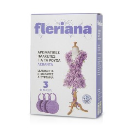 Fleriana Φυσικό Αρωματικό για τα Ρούχα με 100% Εκχύλισμα Λεβάντας  3τμχ