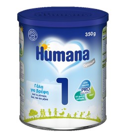 Humana 1 Optimum Γάλα σε Σκόνη από 0+ 350gr