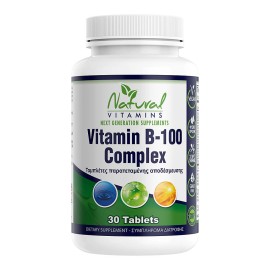 Natural Vitamins Σύμπλεγμα Βιταμινών Β Vitamin B-100 Complex 30tabs