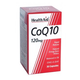 Συμπλήρωμα Διατροφής Με Συνένζυμο Q10 COQ-10 (120mg) Health Aid 30 Caps