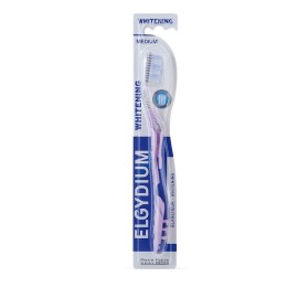 Elgydium Whitening Medium Οδοντόβουρτσα για πιο Λευκά Δόντια Μέτρια σε Μωβ Χρώμα