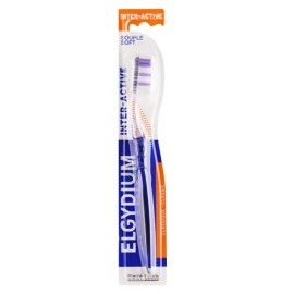Elgydium Inter-Active Soft Οδοντόβουρτσα Μαλακή σε Μωβ Χρώμα